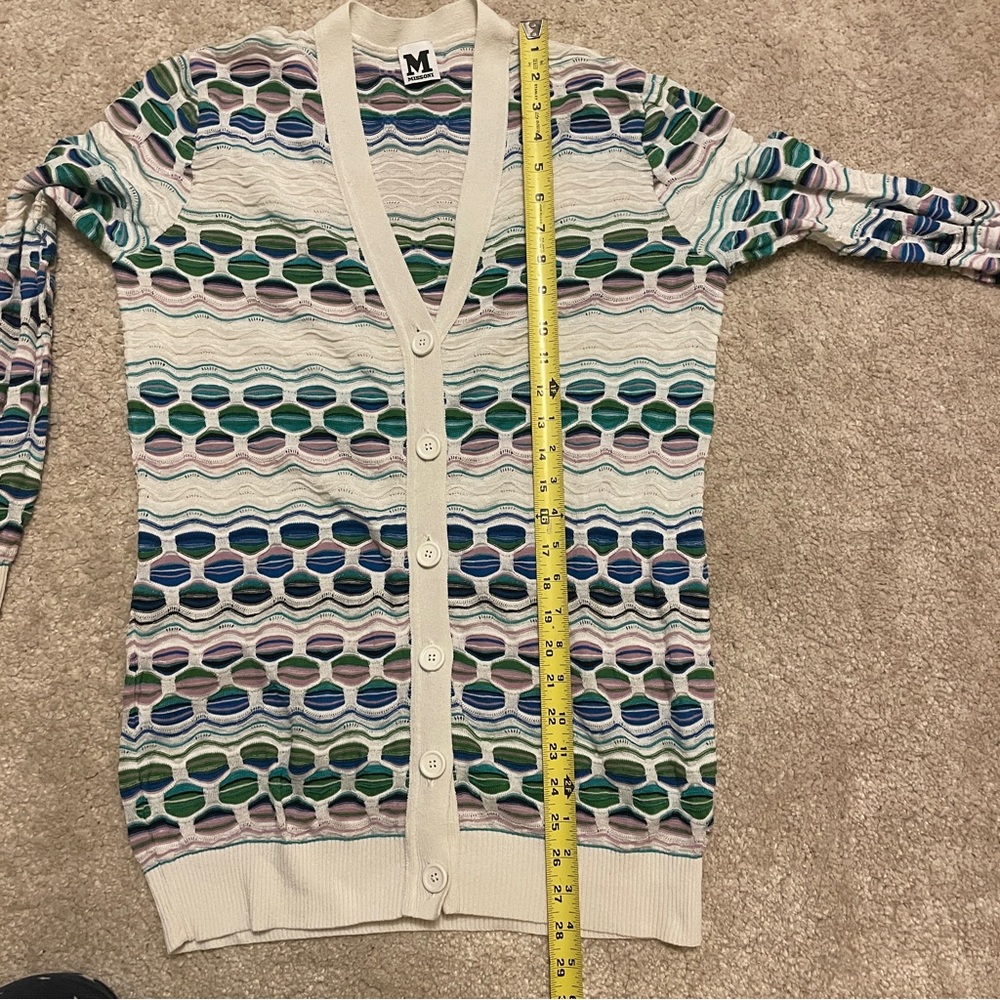 Missoni Multicolor Patterned Knitted Sweater Card… - image 7